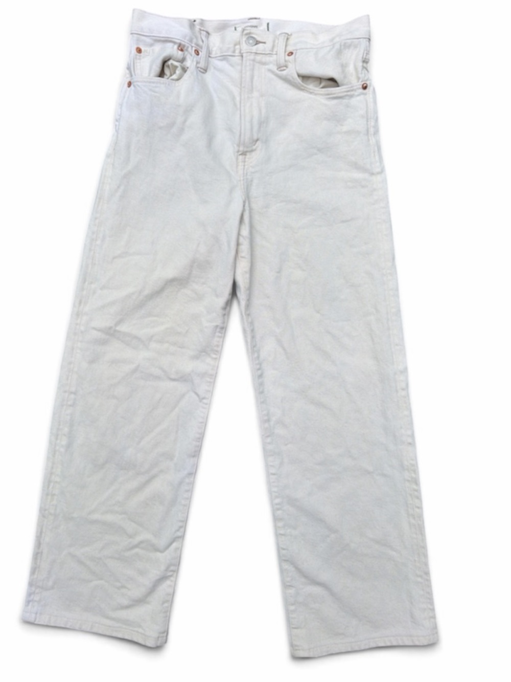 American Eagle Outfitters White Straight-Leg Women's Jeans